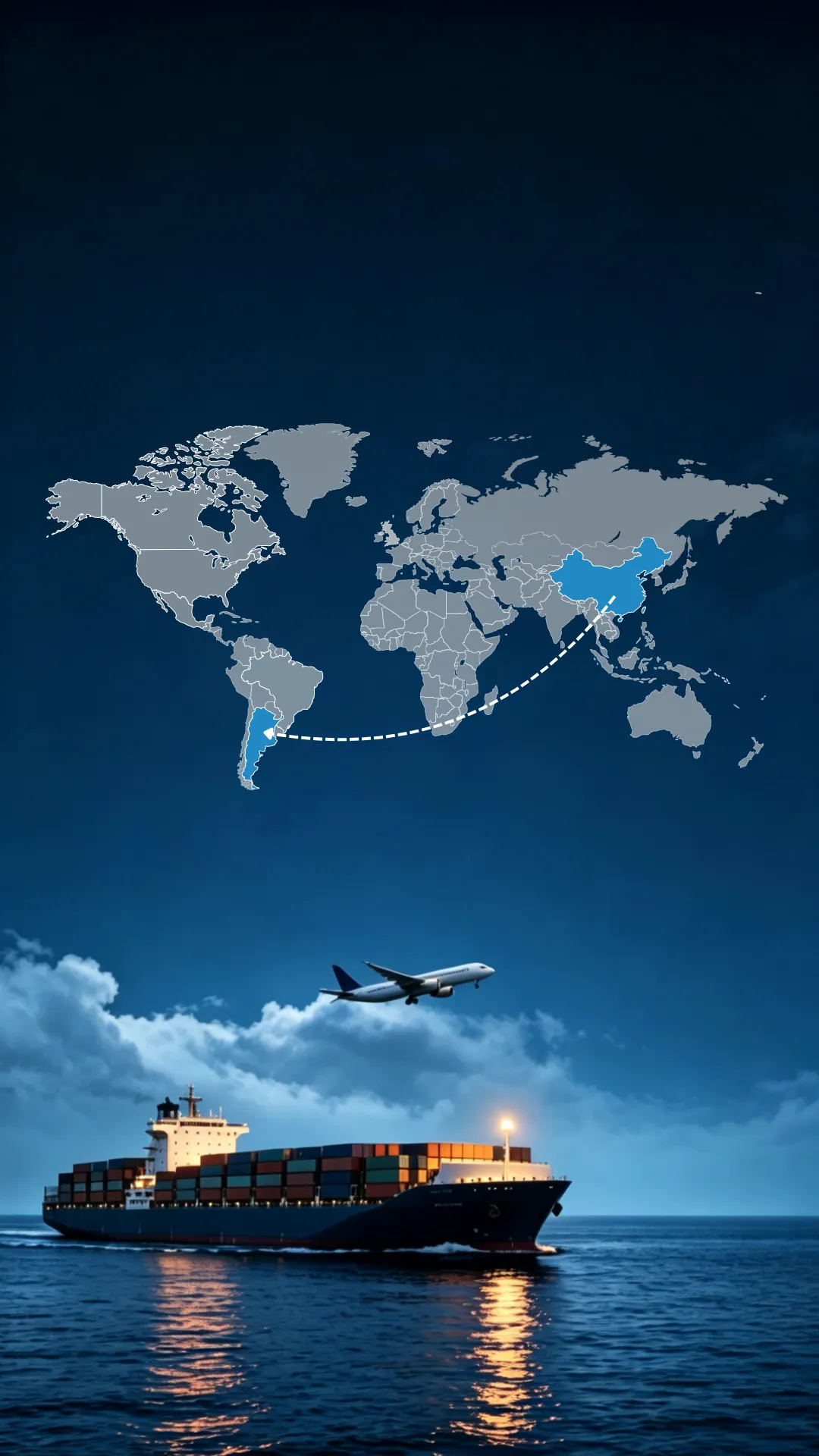 Shipping from China to Argentina
