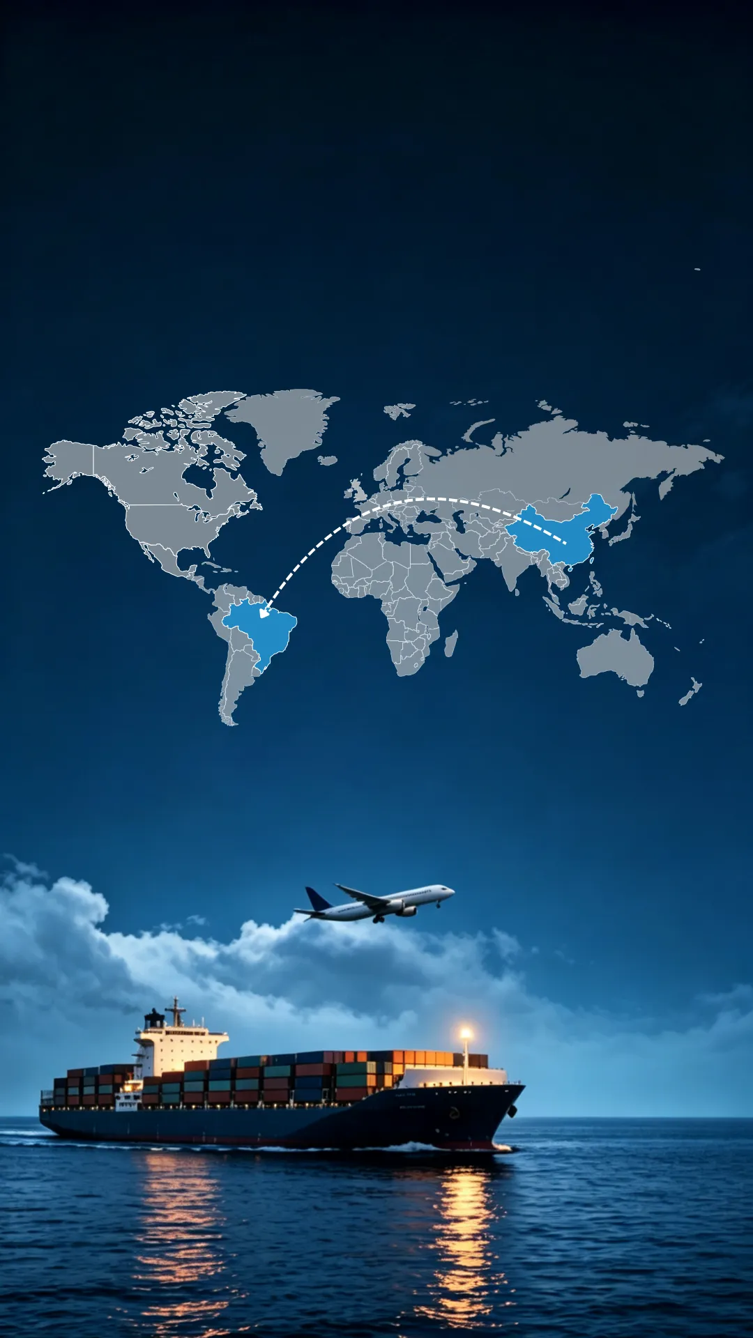 Shipping from China to Brazil