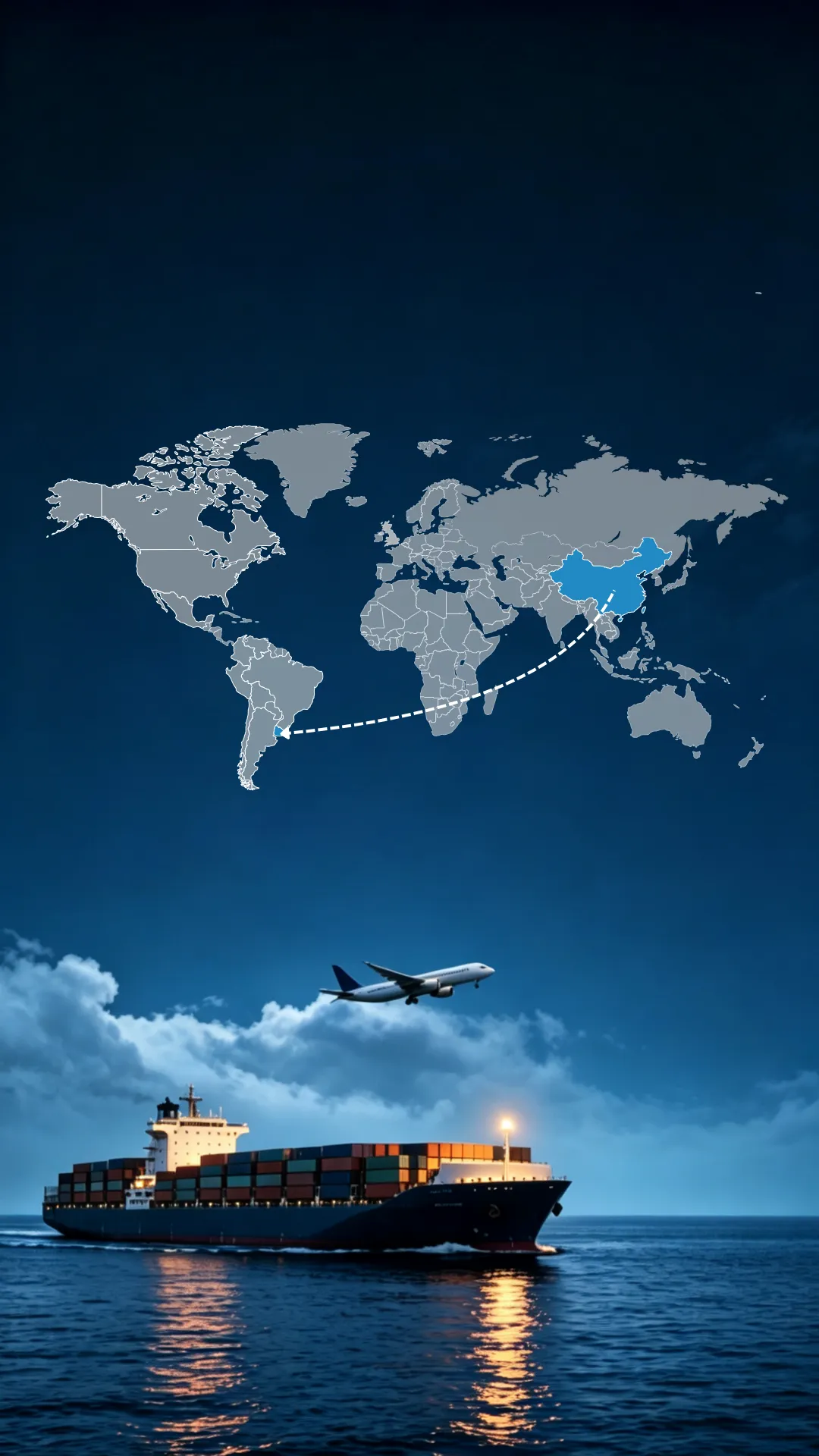 Shipping from China to Uruguay
