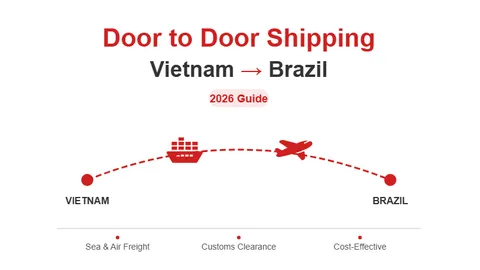 Door to door shipping from Vietnam to Brazil