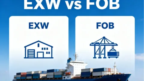 EXW vs FOB Explained: Cost, Risk, and Responsibility Comparison