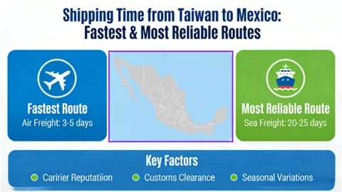 Shipping Time from Taiwan to Mexico: Fastest & Most Reliable Routes