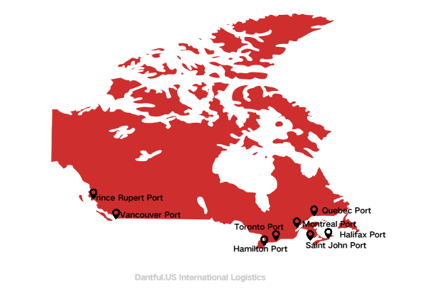 Major port in Canada Major port in Canada