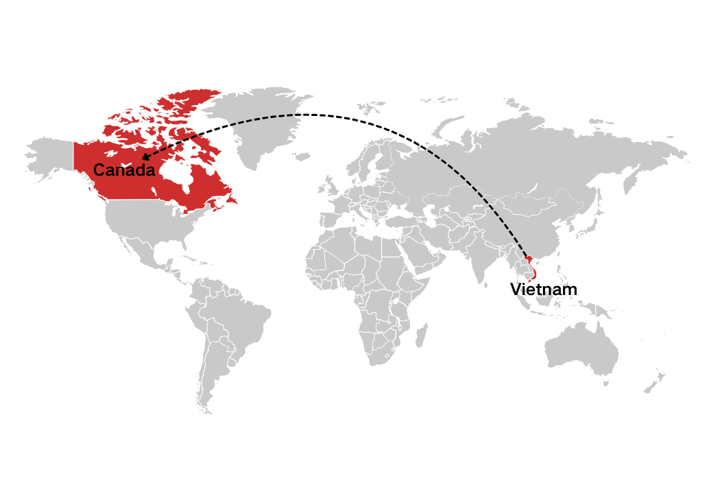 Shipping from Vietnam to Canada Shipping from Vietnam to Canada