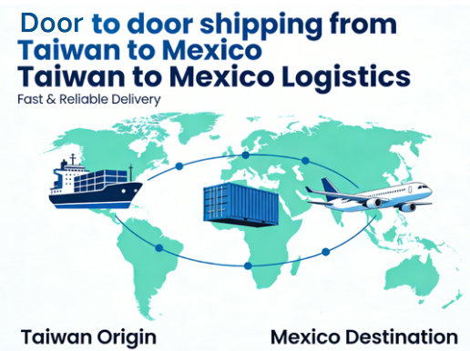 Door to door shipping from Taiwan to Mexico