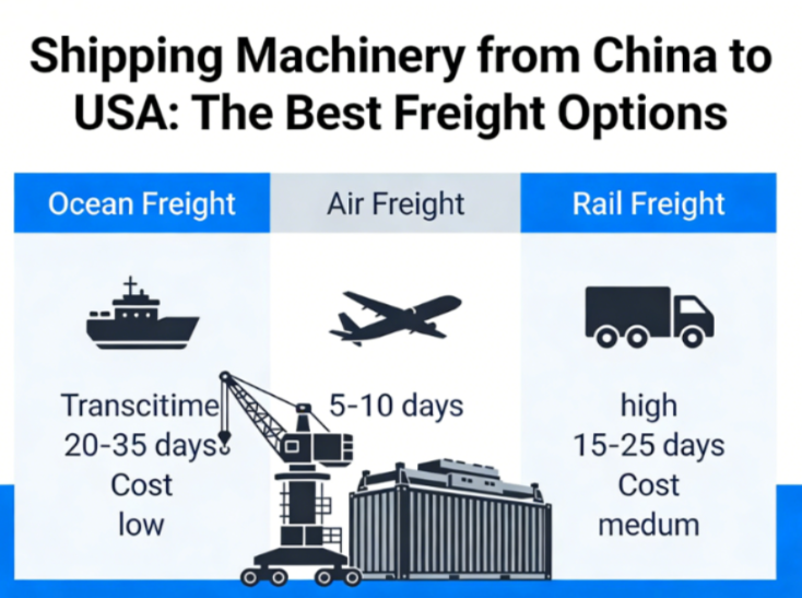 Shipping Machinery from China to USA: The Best Freight Options