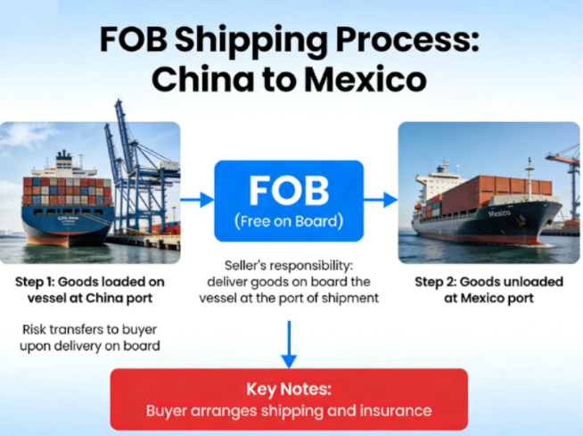 FOB shipping from China to Mexico