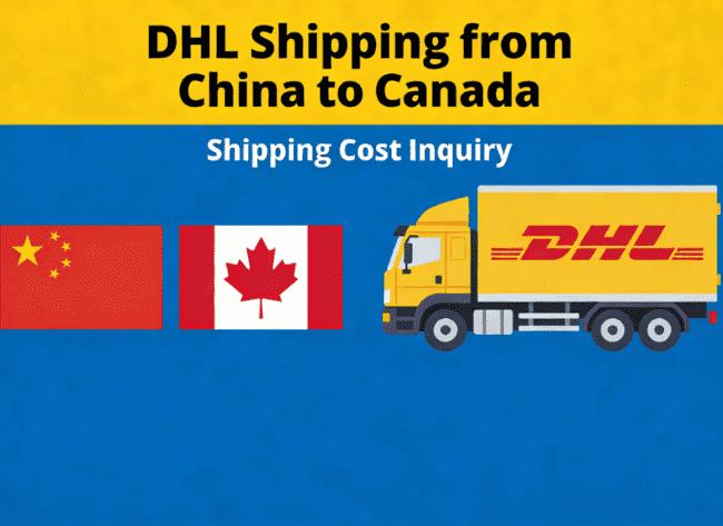 How much is dhl shipping from China to Canada
